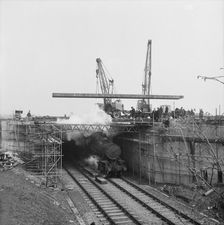 M6 Motorway, Acton Trussell and Bednall, South Staffordshire, Staffordshire, 06/03/1961. Creator: John Laing plc