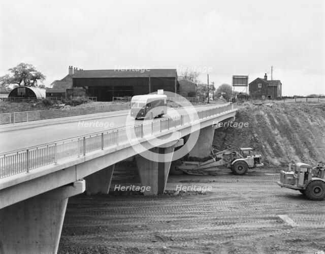 M6 Motorway, Audley Rural, Newcastle-under-Lyme, Staffordshire, 13/06/1962. Creator: John Laing plc.