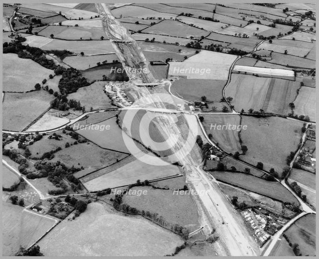 M6 Motorway, Audley Rural, Newcastle-under-Lyme, Staffordshire, 27/08/1962. Creator: Aerofilms.