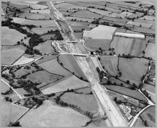 M6 Motorway, Audley Rural, Newcastle-under-Lyme, Staffordshire, 27/08/1962. Creator: Aerofilms