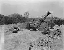 M6 Motorway, Keele, Newcastle-under-Lyme, Staffordshire, 07/06/1961. Creator: John Laing plc