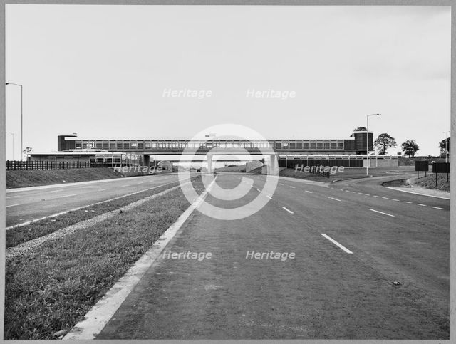 M6 Motorway, Keele Service Area, Keele, Newcastle-under-Lyme, Staffordshire, 17/06/1963. Creator: John Laing plc.