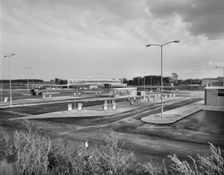 M6 Motorway, Keele Service Area, Keele, Newcastle-under-Lyme, Staffordshire, 02/10/1963. Creator: John Laing plc