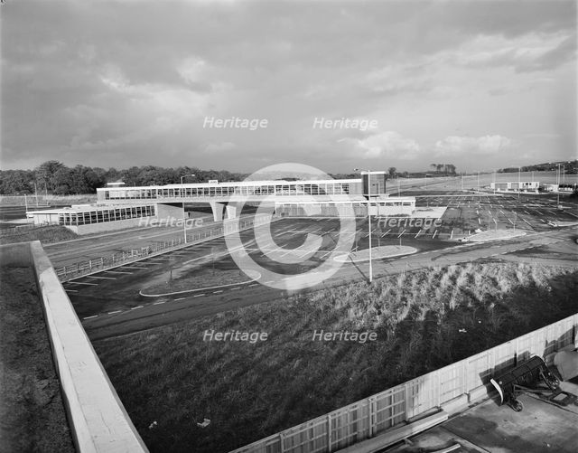 M6 Motorway, Keele Service Area, Keele, Newcastle-under-Lyme, Staffordshire, 02/10/1963. Creator: John Laing plc.