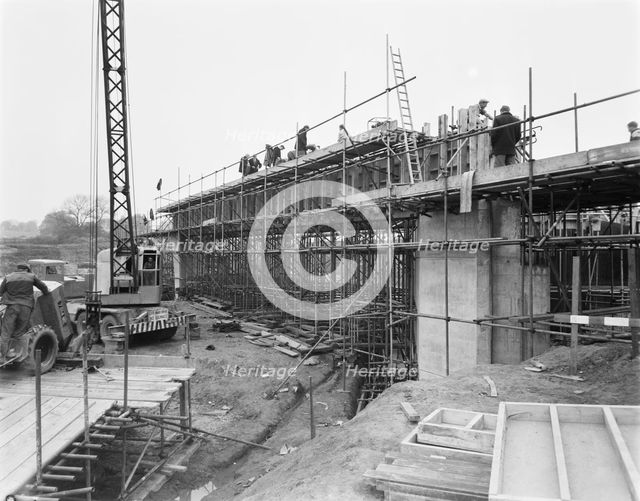 M6 Motorway, Hyde Lea, Stafford, Staffordshire, 06/1961. Creator: John Laing plc.