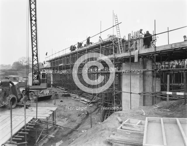 M6 Motorway, Hyde Lea, Stafford, Staffordshire, 06/1961. Creator: John Laing plc.