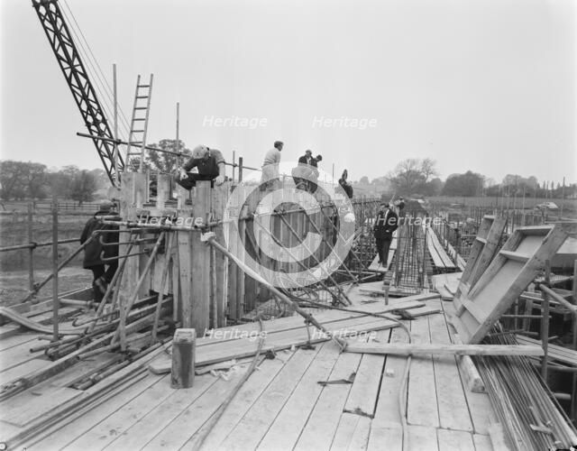 M6 Motorway, Hyde Lea, Stafford, Staffordshire, 06/1961. Creator: John Laing plc.