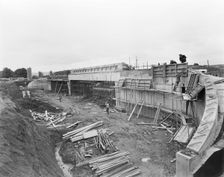 M6 Motorway, Hyde Lea, Stafford, Staffordshire, 18/07/1961. Creator: John Laing plc