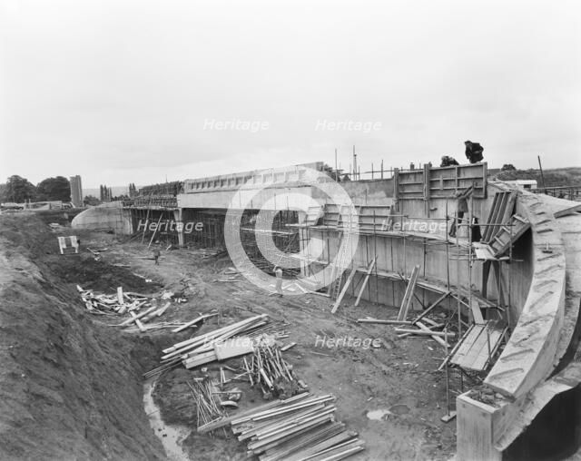 M6 Motorway, Hyde Lea, Stafford, Staffordshire, 18/07/1961. Creator: John Laing plc.