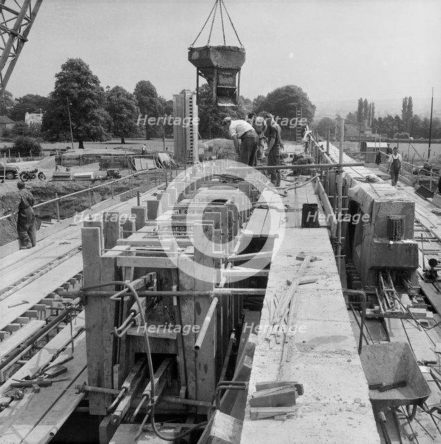 M6 Motorway, Hyde Lea, Stafford, Staffordshire, 19/07/1961. Creator: John Laing plc.