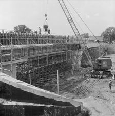 M6 Motorway, Hyde Lea, Stafford, Staffordshire, 19/07/1961. Creator: John Laing plc
