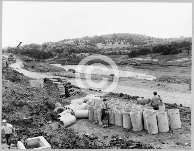 M6 Motorway, Madeley, Newcastle-under-Lyme, Staffordshire, 17/06/1963. Creator: John Laing plc.