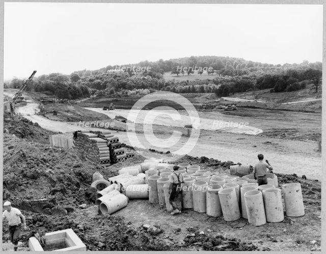 M6 Motorway, Madeley, Newcastle-under-Lyme, Staffordshire, 17/06/1963. Creator: John Laing plc.