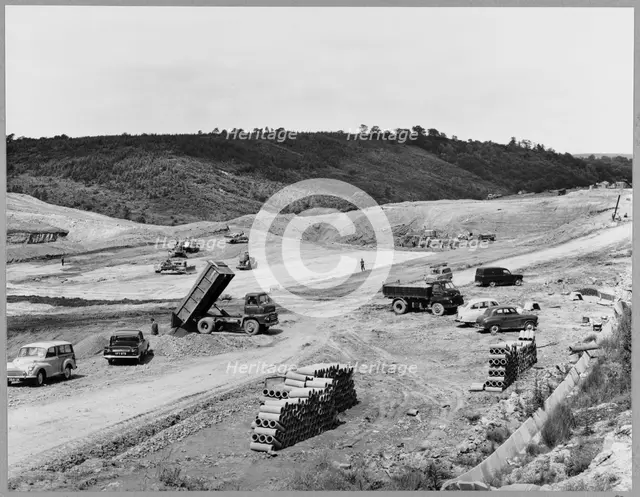 M6 Motorway, Madeley, Newcastle-under-Lyme, Staffordshire, 17/06/1963. Creator: John Laing plc.