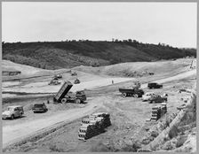 M6 Motorway, Madeley, Newcastle-under-Lyme, Staffordshire, 17/06/1963. Creator: John Laing plc