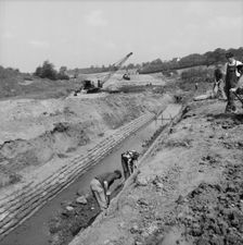M6 Motorway, Madeley, Newcastle-under-Lyme, Staffordshire, 27/05/1961. Creator: John Laing plc