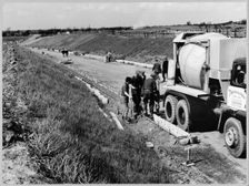 M6 Motorway, Newcastle-under-Lyme, Staffordshire, 09/05/1963. Creator: John Laing plc