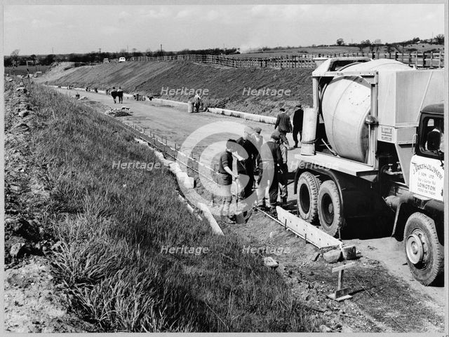 M6 Motorway, Newcastle-under-Lyme, Staffordshire, 09/05/1963. Creator: John Laing plc.