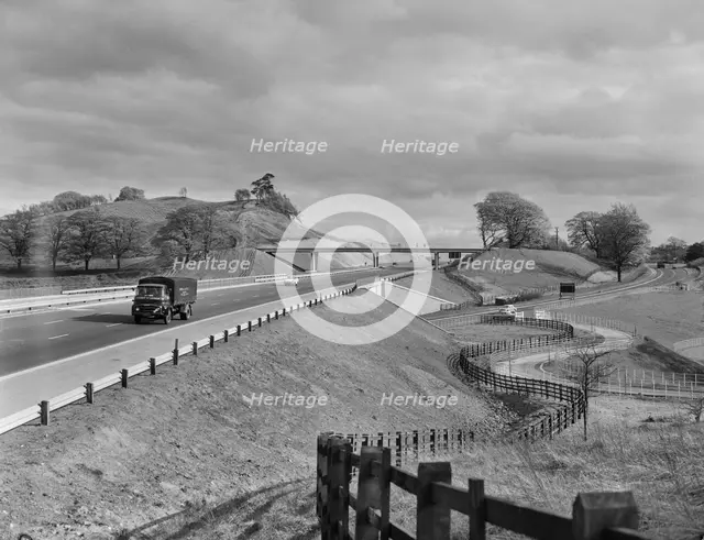 M6 Motorway, Swynnerton, Stafford, Staffordshire, 13/06/1963. Creator: John Laing plc.