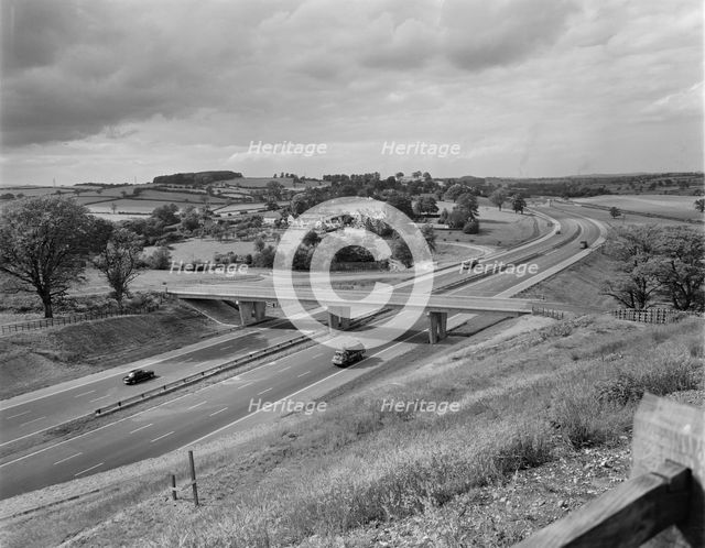 M6 Motorway, Swynnerton, Stafford, Staffordshire, 13/06/1963. Creator: John Laing plc.