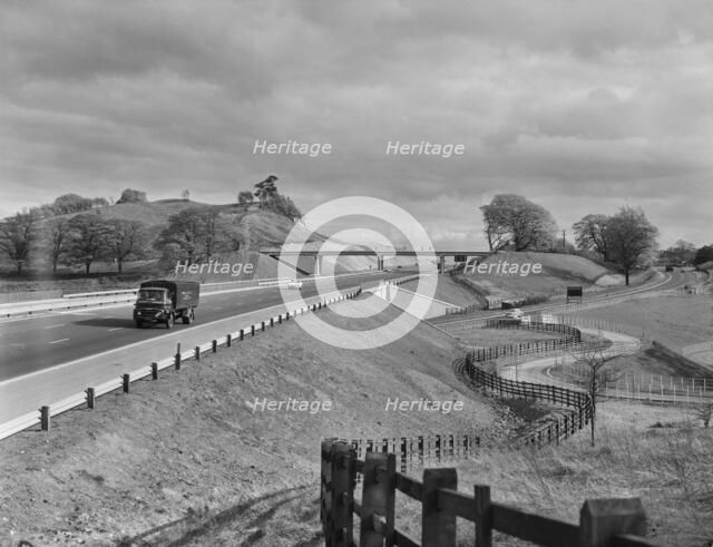 M6 Motorway, Swynnerton, Stafford, Staffordshire, 13/06/1963. Creator: John Laing plc.
