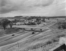M6 Motorway, Swynnerton, Stafford, Staffordshire, 13/06/1963. Creator: John Laing plc