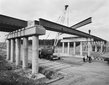 M6 Motorway, Penkridge, South Staffordshire, Staffordshire, 09/09/1964. Creator: John Laing plc