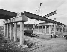 M6 Motorway, Penkridge, South Staffordshire, Staffordshire, 09/09/1964. Creator: John Laing plc