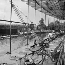 M6 Motorway, Penkridge, South Staffordshire, Staffordshire, 26/08/1964. Creator: John Laing plc