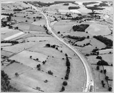 M6 Motorway, Whitmore, Newcastle-under-Lyme, Staffordshire, 27/08/1962. Creator: Aerofilms