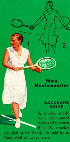 Mme. Meulemeester - Backhand Drive c1935. Creator: Unknown