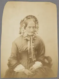 Mme. Augeron, 1854-1855. Creator: Nadar