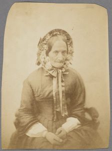 Mme. Augeron, 1854-1855. Creator: Nadar