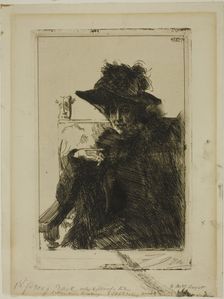 Mme Armand Dayot, 1890. Creator: Anders Leonard Zorn