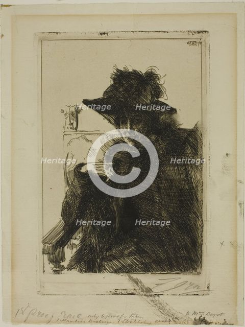 Mme Armand Dayot, 1890. Creator: Anders Leonard Zorn.