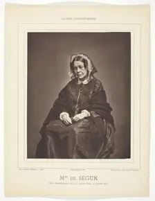 Mme. de Ségur, c. 1874. Creator: Caret Caret