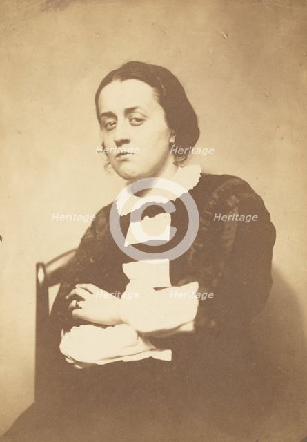 Mme. Ernestine Nadar, about 1854-1855. Creator: Nadar.