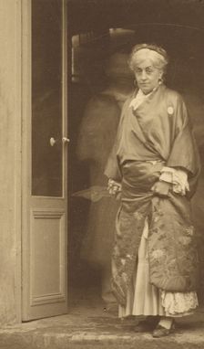 Mme Ernestine Nadar in a kimono, 1880-1885. Creator: Nadar