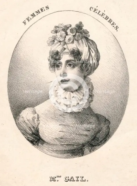 'Mme. Gail', early 19th century. Creator: Godefroy Engelmann.