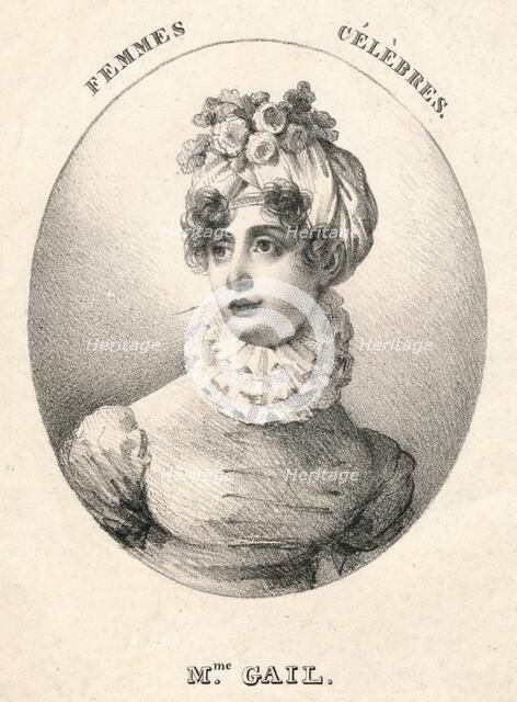 'Mme. Gail', early 19th century. Creator: Godefroy Engelmann.