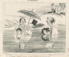 Mme Greluche: Oh Gustave, qu'elle est bonne!, 19th century. Creator: Honore Daumier