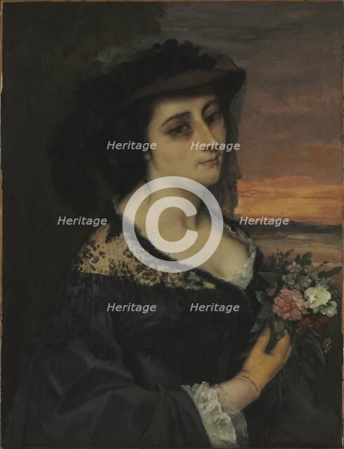 Mme L... (Laure Borreau), 1863. Creator: Gustave Courbet (French, 1819-1877).