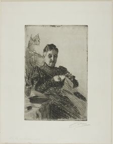 Mme Lamm II, 1894. Creator: Anders Leonard Zorn