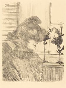 Mme. Le Marguoin, Milliner (Mme. Le Marguoin, modiste), 1900. Creator: Henri de Toulouse-Lautrec