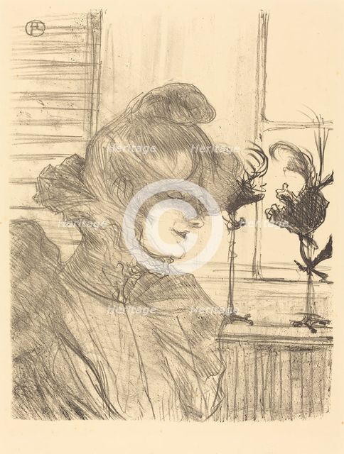 Mme. Le Marguoin, Milliner (Mme. Le Marguoin, modiste), 1900. Creator: Henri de Toulouse-Lautrec.