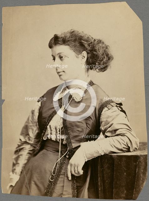 Mme Lina Sand née Calamatta, 1861-1869. Creator: Nadar.