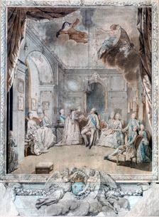 Mme Louise Saying Good-bye to her Son 1772. Artist: Jean-Michel Moreau