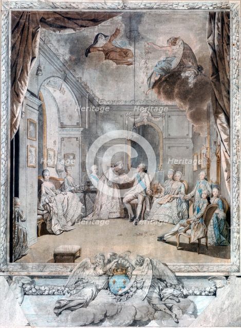 'Mme Louise Saying Good-bye to her Son', 1772. Artist: Jean-Michel Moreau
