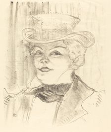 Mme. Réjane, 1898. Creator: Henri de Toulouse-Lautrec