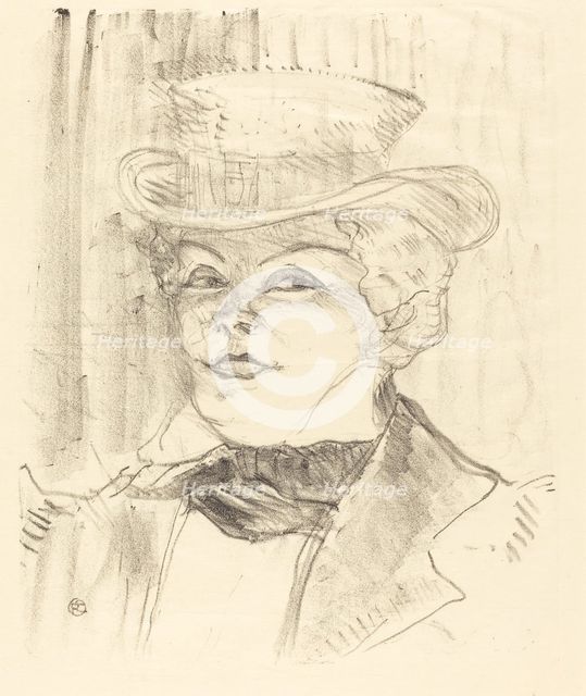 Mme. Réjane, 1898. Creator: Henri de Toulouse-Lautrec.